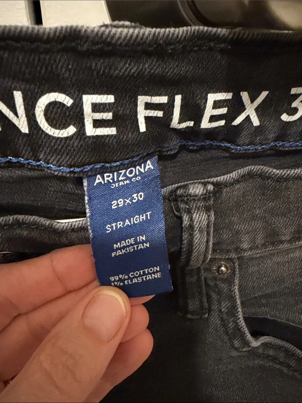 Men's Black Arizona Stretch Jeans